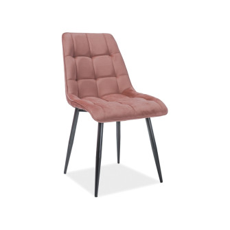 Virtuvės kėdė Pearl (Velvetas/Juodos kojytės)